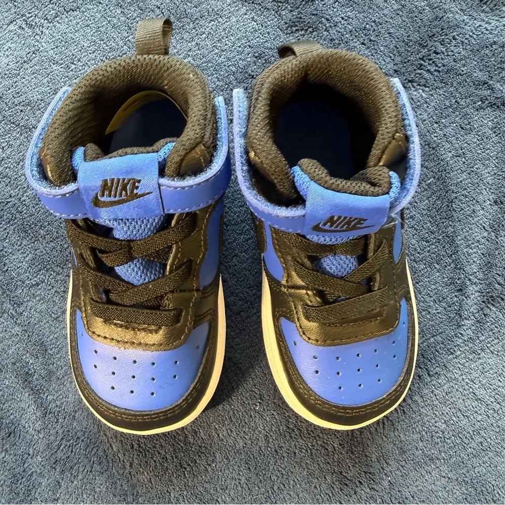 Nike‎ Court Borough Mid 2 6C Toddler Blue Black CD7784-404 NIB